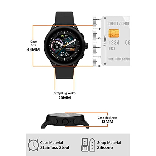 Image of Fossil Gen 6 Display Wellness Edition Black Smartwatch FTW4069