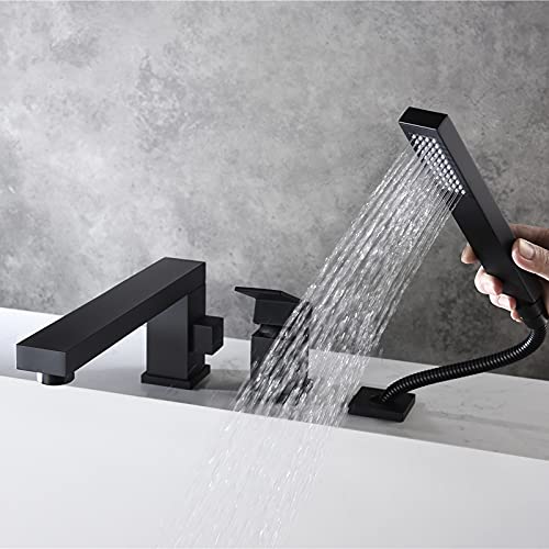Robinet de baignoire à bec pivotant et douchette pratique pour un bain confortable - 6