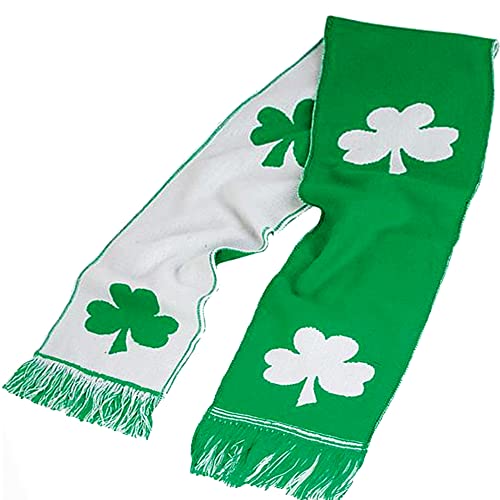 ThatsRad St. Patrick's Day Irish Knit Shamrock Scarf