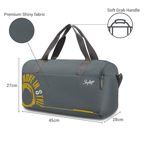 Image of VIP Elante - S03 Set of 3 (Cabin+Medium+Large) Trolley Bag, Cm | TSA | 4 Wheels | 3 Year International Warranty | Black & Three Grey Skybags Duffle Bags