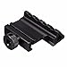 Liipor 4 pcs 45 Degree Angle Offset Side 4 Slot Mount 20mm Picatinny Weaver Laser Scope Rail Mount Base Adapter