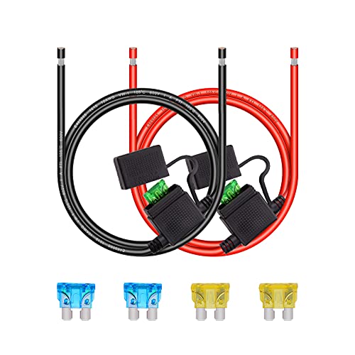 Porte-fusible de calibre 10 robuste 10 AWG 1,2 m pour protéger votre moto