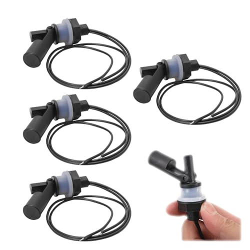 LNGJIN 4 Pezzi Interruttore di Livello，Interruttore a Galleggiante,Sensore di Livello dell'Acqua,Interruttore Serbatoio Acqua,Interruttore a Galleggiante Liquido di Montaggio Laterale