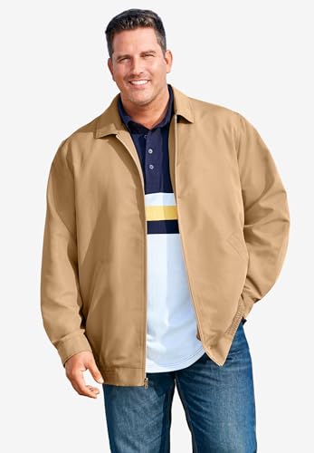 KingSize Men's Big & Tall Classic Water-Resistant Bomber2