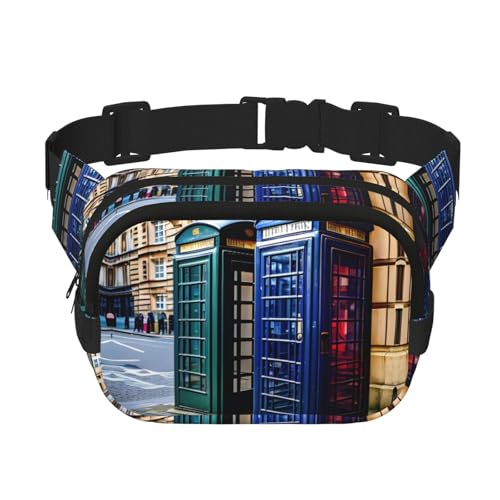Sac banane voyage femme motif londonien pour le plein air et la course