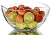 PLATINUX Frutero de cristal de 1,7 l, cuenco de postre, ensaladera grande XXL para servir, cuenco de cocina