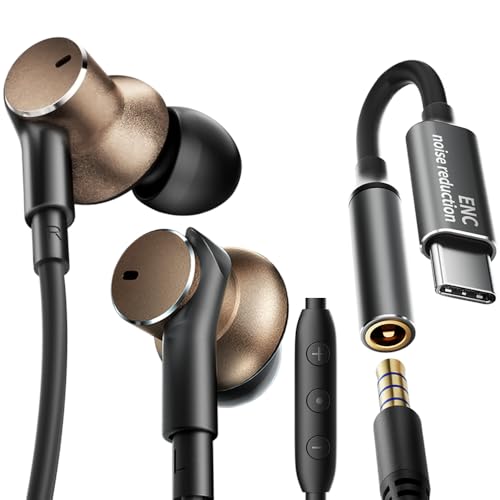 Wired Earbud In Ear Headphones With Mic Noise-canceling Call,Deep bass Hi-Fi Noise Cancellation...