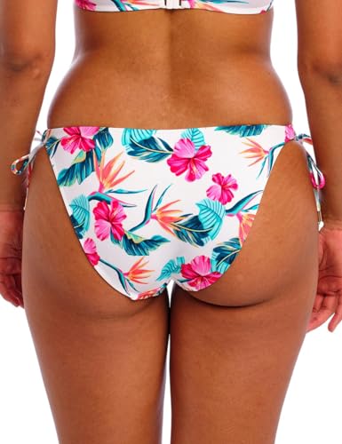 Freya Palm Paradise Tie-Side Bikini Bottom L, White2