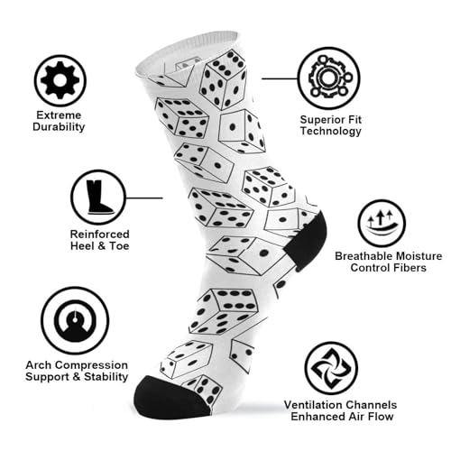 Athletic Crew Socks Fun Calf Tube Socks For Men Women2