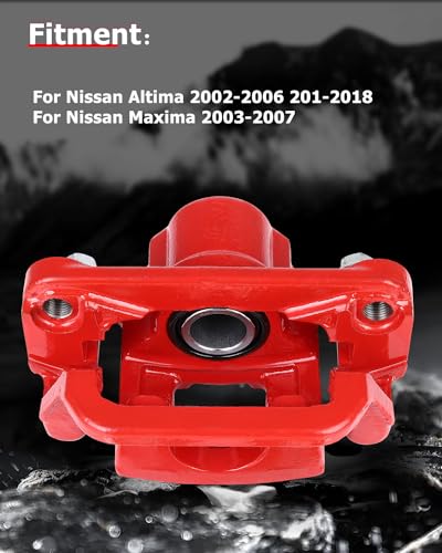Image of cciyu Rear Left Brake Caliper Assembly w /Bracket 19-B2780A 2007 2008 2009 2010 2011 2012 For Nissan For Altima,2007 2008 For Nissan For Maxima