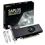 SAPLOS Radeon RX 550 Low Profile Graphics Card 4GB, GDDR5, 128-bit, VGA DVI-D HDMI, Video Card for PC Gaming, 4K Support, Gaming Computer GPU, DirectX 12