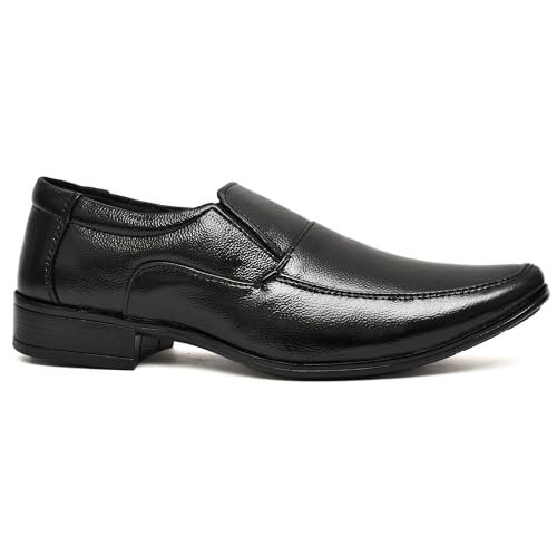 BIGGIE-Mens-Black-Highly-Comfortable-Leather-Shoe-Stylish-Office-WearSlip-on-Formal-Shoes