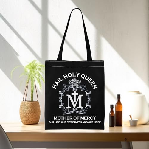 Bolso tote PWHAOO Marian Catholic - Bolso de consagración mariana, regalo inspirado en María miniatura 3