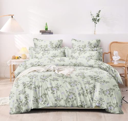 Avinya Cotton Super King Size Bedsheet 275x275 | Bedsheets with Pillow Covers | 108x108 inch King Size Bed Sheets 9ft 9ft (Green Phol) (B0D639KMZ8) Amazon Price History, Amazon Price Tracker