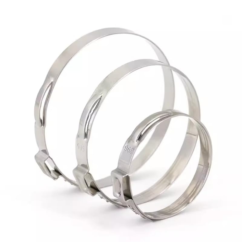 Zestaw 5-20 szt. opasek zaciskowych do węży 5,3-155 mm z jednym uchem, ze stali nierdzewnej 316, zestaw rur(76.8-80mm(5pcs))