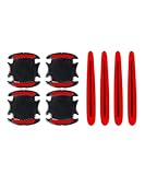 BXJNDM 8 Stück Autotürgriff Schutzfolie für Aston Martin DBX 2020-2023, Türschüsselschutz Autotür Griffe Aufkleber Autotürgriff Anti Kratz Abdeckungen,Red