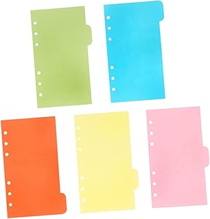VILLCASE Divisores De Arco-Íris Aba Seção Divisores De Índice Divisores De Página Coloridos Abas De Índice De Classificação Abas De Índice De Arquivo Rótulos Coloridos Inserir Índices Aba