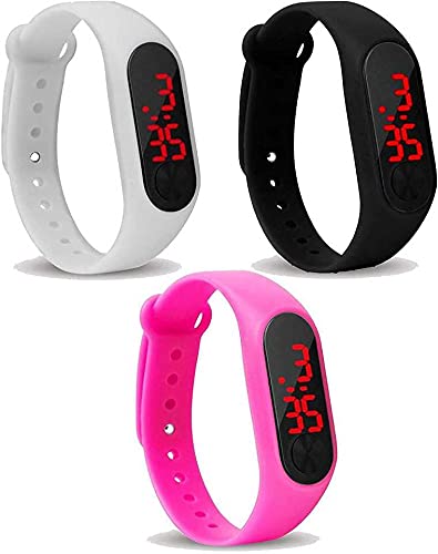 Stysol Mens Watches Digital LED Watch For Kids Girl Boys Combo