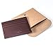 GintaXen Slim Genuine Leather Credit Card Holder Front Pocket Wallet with RFID Blocking - Brown