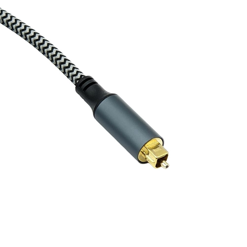 Pleciony kabel audio USB-C na optyczny z platerowanymi złączami - do/soundbar, głośników i systemów kina domowego