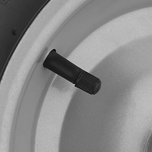 Relaxdays Schubkarrenrad 4.80 4.00-8, luftbereift, Stahlfelge, 3 Adapter, Ersatzrad Schubkarre, bis 120 kg, schwarz-grau