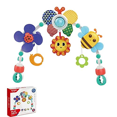 Image of voiv Stroller Arch Toy、Crib Cradle Toys Adjustable Hanging Activity Arch with Game Accessories, car seat toysfor Toddler Boys and Girls 0 to 2 Years
