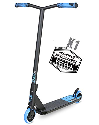 VOKUL Complete Pro Scooter for Kids Boys Girls Teens Adults Up 7 Years - Freestyle Tricks Pro Stunt Scooter with 110mm Metal Wheels - High Performance Gift for Skatepark Street Tricks … …