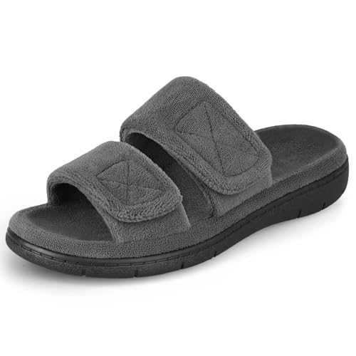 Garonne Women's Dual-Strap Adjustable Open-toe Slippers with Arch Support, Summer House Shoes for Women Indoor/Outdoor