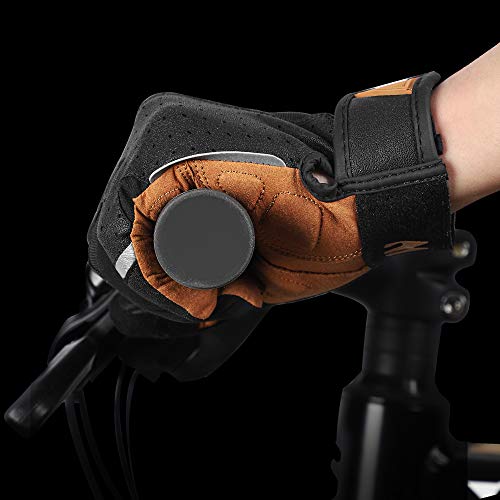 Andoer Luvas de ciclismo antiderrapante respirável masculino anti-choque para esportes ao ar livre l