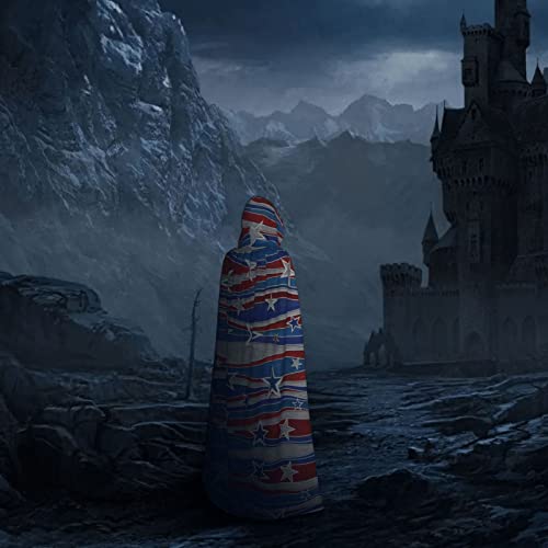 Cape à capuche pour costume de sorcière originale et facile à enfiler