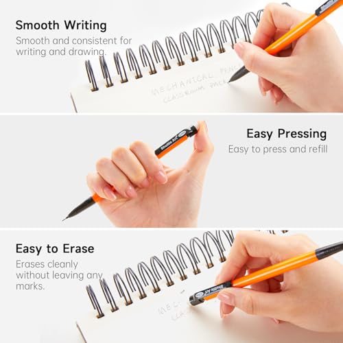 Image of Shuttle Art Mechanical Pencils, 360 Pack Bulk Mechanical Pencils 0.7mm Medium Point, HB #2 Lead Pencils, Assorted Barrels, Office School Supplies