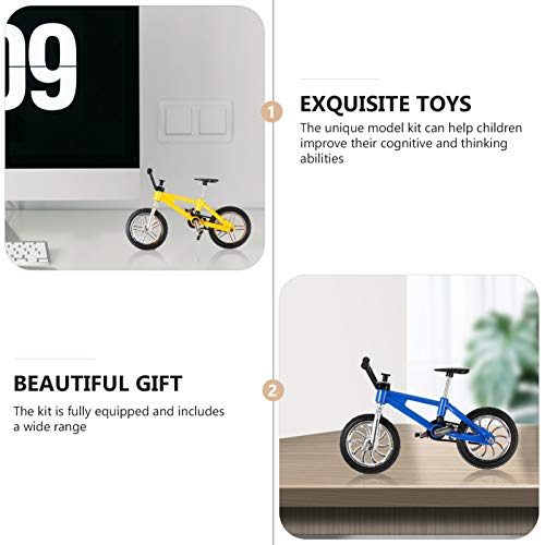 FAVOMOTO Conjunto 1 18Pcs Mini Brinquedos Dedo Definir Pequeno Parque de Bicicleta Brinquedo Rampa F