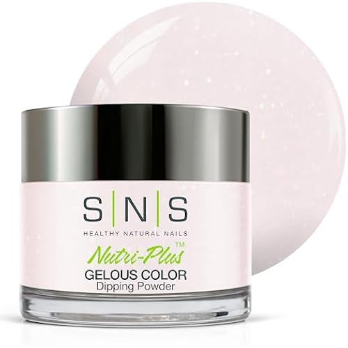 SNS Nail Dip Powder, Gelous Color Dipping Powder - Bubble Bath (Natural, Nudes/Pastel, Cream, Shimmer) - Long-Lasting Dip Nail Color Lasts 14 Days - Low-Odor & No UV Lamp Required - 1oz