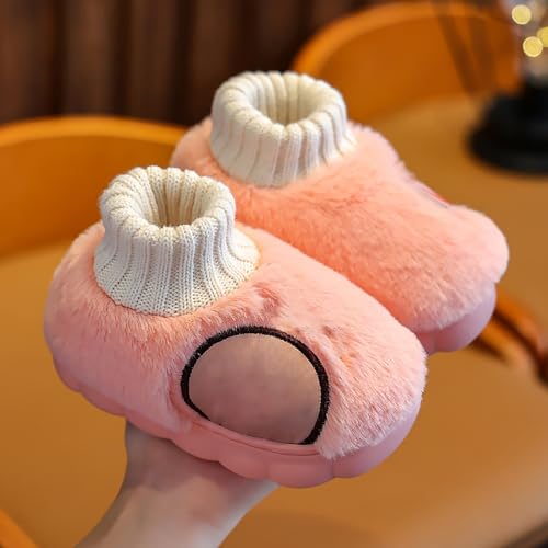 2024 Fashion New Cozy Fleece Baby Booties Slippers Cozy Warm Anti-Slip Soft Sole Warm Sock Shoes for Boys Girl Slippers2