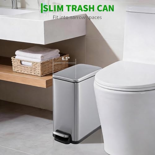 Caneca de basura IDEALHOUSE acero inoxidable 10L con pedal miniatura 7