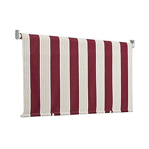 GARDEN FRIEND T1372028/E Tenda da Sole a Caduta, Riga Bordeaux, 200x8x250 cm