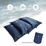 WEIBAO Standard Tech Sandbags - 5 Pack (24" x 16"), Dark Blue | WB-600-A | Water-Activated Flood Barriers, Sandless Sandbags, Absorbent Water Blocker - Image 5