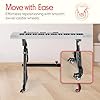 Pyle Universal Electronic Piano, Black Heavy-Duty Z Style Keyboard Stand with Locking Wheels, Adjustable Height and Width, Portable Organ Holder Rack, Collapsible Design #3