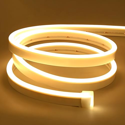 Image of HEADLY 5-Metre Warm White Neon Light Strip with 600 LEDs and 12V Adapter - Ideal for Wall Decorations,Parties Celebrations,Bars and Custom Neon Displays (Pack of 1)