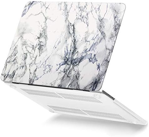 GMYLE MacBook Pro 15 Inch Case 2018 Touch Bar, Soft-Touch Smooth Snap On Matte Plastic Hard Pattern Cover for Apple Mac Pro 15” A1425 2016 2017 2018 2019 Release - Pink Marble