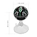 EXAOMBLE Portable Suction Cup Compass for Vehicle and Use Plastic Dashboard Navigation Ball Car and Boat Direction Guide Featuring Strong Attachment and Compact Design