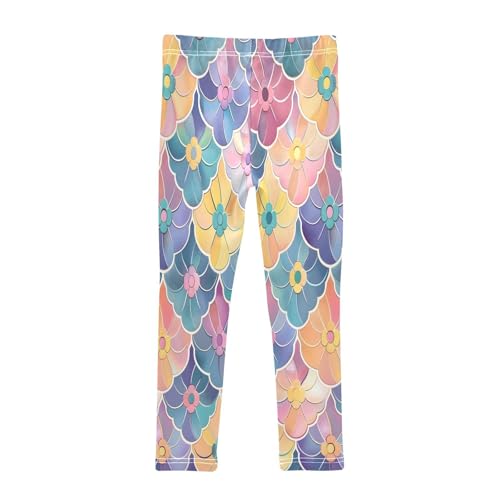 Toddler Girls Leggings Printed Yoga Pants Leggings Bohemia Flowers for Kids2