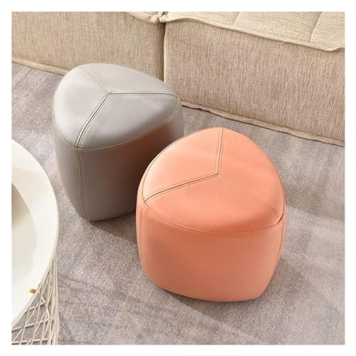 Repose-pieds ottoman moderne et petit pouf tabouret d'assise marron