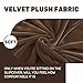 MAXIJIN Velvet Stretch Seat Cushion Covers Couch Cushion Cover for Individual Cushions Sofa Seat Cushion Slipcovers with Elastic Bottom (3 Piece XL Sofa Cushion Covers, Dark Coffee)