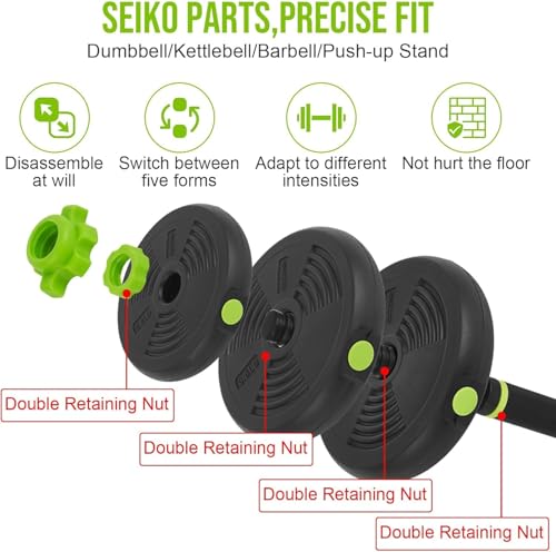 Adjustable Dumbbell Set 44Lbs 4-In-1 Dumbbell, Dumbbells and Barbell Exercise Fitness, Multi-Function Strength Training Weights Home Gym Equipment for Bench Press Squats and Push-Up Handles by GOCAPTAIN - Image 5