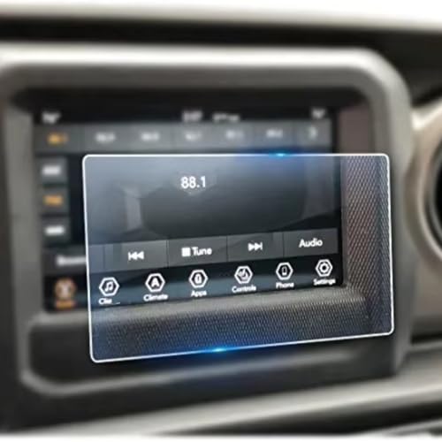 Film protection écran verre trempé Jeep Wrangler autoradio GPS 6.5 pouces