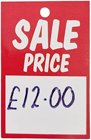 Swift Sale Price Card Clothing Promotional Tags 75 mm x 50 mm (Pack of 100)