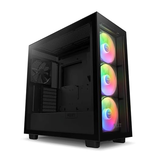 NZXT H7 Elite - ATX Mid Tower PC Gaming Case - Front I/O USB Type-C Port - Quick-Release Tempered Glass Side Panel - Black (2023)