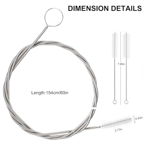 Image of CiaraQ 11-Piece White Tube & Pipe Cleaning Brush Set