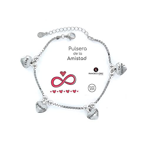 Pulseras Familia, Amistad, Sentimientos Plata (Amistad)